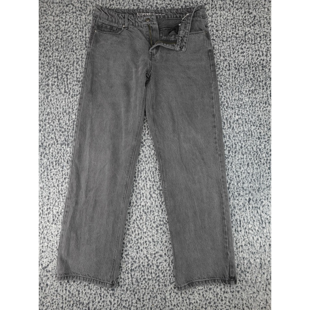 Empyre Zia Vintage Straight Jeans Womens 4 Grey High Rise Denim‎ 11037
